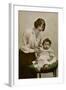 Gladys Cooper with One of Her Children-null-Framed Photographic Print