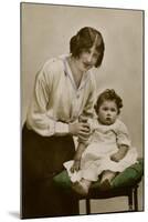 Gladys Cooper with One of Her Children-null-Mounted Photographic Print