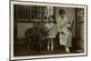 Gladys Cooper with Two Children and Dog-null-Mounted Photographic Print