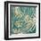 Glam Leaves Teal 4-Urban Epiphany-Framed Art Print