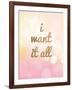 Glam World 5-Lola Bryant-Framed Art Print