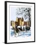 Glamis Castle Occupied by the Roundheads-Green-Framed Giclee Print