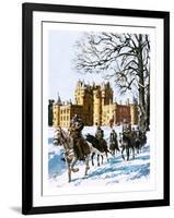 Glamis Castle Occupied by the Roundheads-Green-Framed Giclee Print