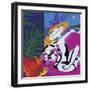 Glamorous Cat-Cindy Wider-Framed Giclee Print