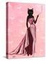 Glamour Cat in Pink-Fab Funky-Stretched Canvas