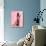 Glamour Cat in Pink-Fab Funky-Art Print displayed on a wall