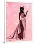 Glamour Cat in Pink-Fab Funky-Framed Art Print