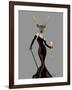 Glamour Deer in Black-Fab Funky-Framed Art Print