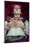 Glamour, Teen with a Red Apple Lying, Tale Scene-outsiderzone-Mounted Photographic Print