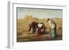 Glaneurs' Gleaning the Corn Field after the Crop Has Been Stored-null-Framed Art Print