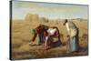 Glaneurs' Gleaning the Corn Field after the Crop Has Been Stored-null-Stretched Canvas