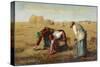 Glaneurs' Gleaning the Corn Field after the Crop Has Been Stored-null-Stretched Canvas