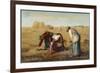 Glaneurs' Gleaning the Corn Field after the Crop Has Been Stored-null-Framed Premium Giclee Print