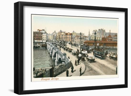 Glasgow Bridge, Scotland-null-Framed Art Print