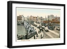 Glasgow Bridge, Scotland-null-Framed Art Print
