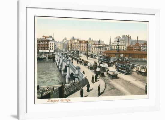 Glasgow Bridge, Scotland-null-Framed Art Print