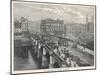 Glasgow: Broomielaw Bridge-null-Mounted Art Print