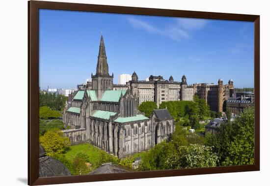 Glasgow Cathedral and Royal Infirmary, Glasgow, Scotland, United Kingdom, Europe-John Guidi-Framed Photographic Print