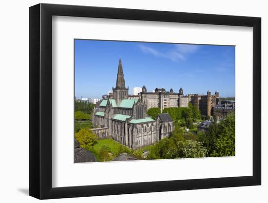 Glasgow Cathedral and Royal Infirmary, Glasgow, Scotland, United Kingdom, Europe-John Guidi-Framed Photographic Print