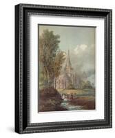 'Glasgow Cathedral', c18th century-Thomas Girtin-Framed Giclee Print