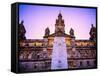 Glasgow City Chambers at Sunset, Glasgow, Scotland, United Kingdom, Europe-Jim Nix-Framed Stretched Canvas