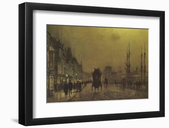 Glasgow Docks, 1892-John Atkinson Grimshaw-Framed Premium Giclee Print