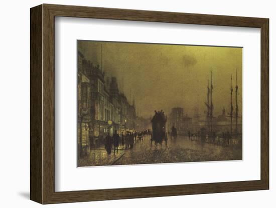 Glasgow Docks, 1892-John Atkinson Grimshaw-Framed Premium Giclee Print