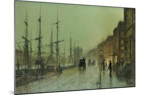 Glasgow Docks-John Atkinson Grimshaw-Mounted Giclee Print