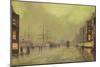 Glasgow Docks-John Atkinson Grimshaw-Mounted Giclee Print