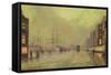 Glasgow Docks-John Atkinson Grimshaw-Framed Stretched Canvas