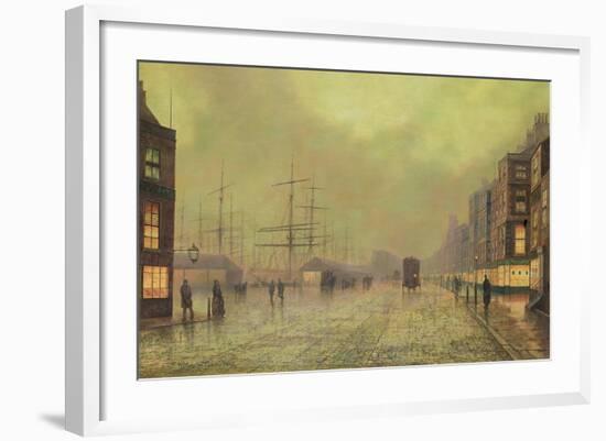 Glasgow Docks-John Atkinson Grimshaw-Framed Giclee Print