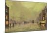 Glasgow Docks-John Atkinson Grimshaw-Mounted Giclee Print