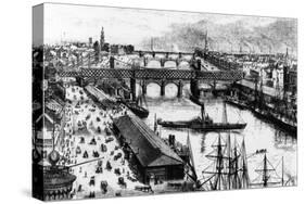 Glasgow from the Sailor's Home, 1880-null-Stretched Canvas