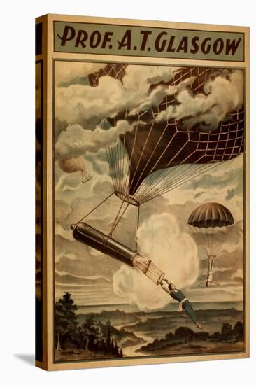 Glasgow Hot Air Balloon Circus Theatre Poster-Lantern Press-Stretched Canvas