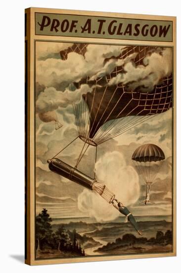 Glasgow Hot Air Balloon Circus Theatre Poster-Lantern Press-Stretched Canvas