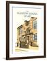 Glasgow School of Art - Dave Thompson Contemporary Travel Print-Dave Thompson-Framed Giclee Print