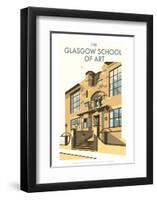 Glasgow School of Art - Dave Thompson Contemporary Travel Print-Dave Thompson-Framed Giclee Print