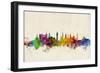 Glasgow Scotland Skyline-Michael Tompsett-Framed Premium Giclee Print