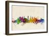Glasgow Scotland Skyline-Michael Tompsett-Framed Art Print