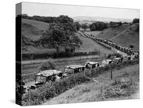 Glasgow Taxis Taking Children from Mearnskirk Hospital on Their Annual Outing to Troon, 1955-null-Stretched Canvas