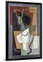 Glass and Bottle, 1919-Juan Gris-Framed Giclee Print