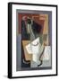 Glass and Bottle, 1919-Juan Gris-Framed Giclee Print