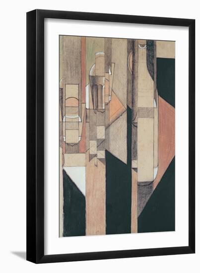 Glass and Bottle-Gris-Framed Giclee Print