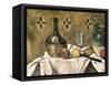 Glass and Fruit Flask-Paul Cézanne-Framed Stretched Canvas