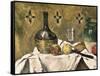 Glass and Fruit Flask-Paul Cézanne-Framed Stretched Canvas