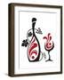 Glass And Grapes-Alexkava-Framed Art Print