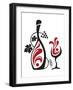 Glass And Grapes-Alexkava-Framed Art Print