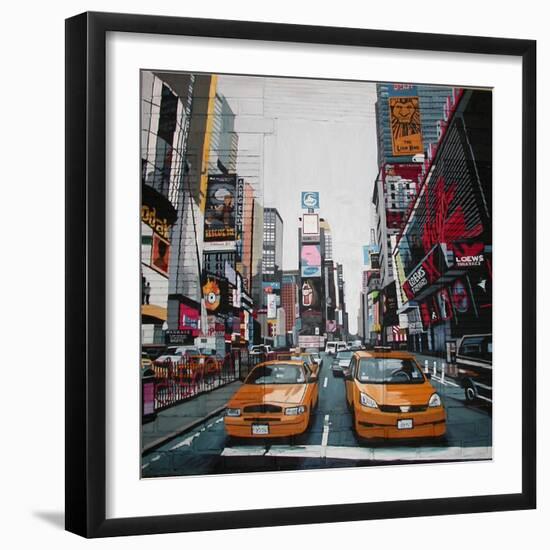 Glass and Neon Canyons, 2005-Jeff Pullen-Framed Giclee Print