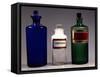 Glass Apothecary Bottles, England-null-Framed Stretched Canvas