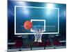 Glass Basketball Board and Hoop with a Missed Shot-ilker canikligil-Mounted Photographic Print